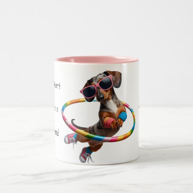 Tasse 2 Couleurs Life's Short Dachshund (Centre)