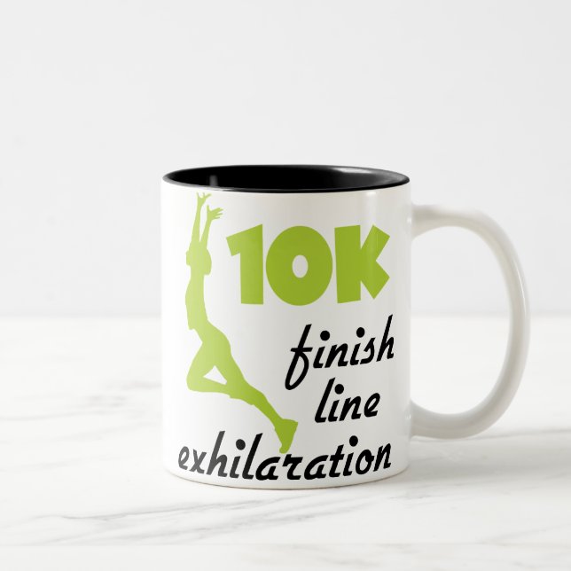 Tasse 2 Couleurs Ligne de finition verte 10 000 (Droit)