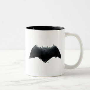 Tasse 2 Couleurs Ligue de Justice   Symbole de batman métallique