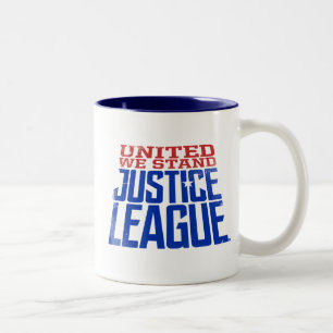 Tasse 2 Couleurs Ligue de Justice   United We Stand Graphic
