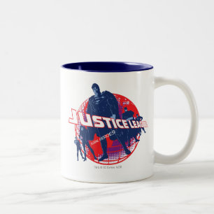 Tasse 2 Couleurs Ligue de la justice et du monde