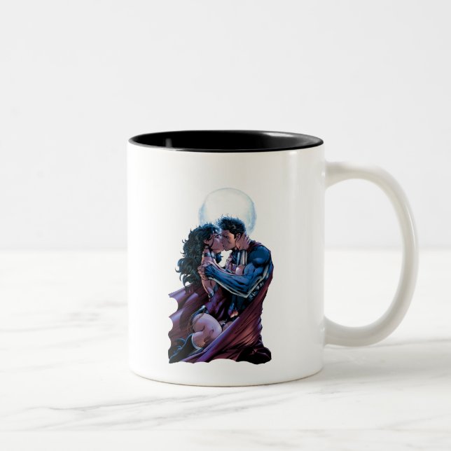 Tasse 2 Couleurs Ligue Justice #12 Wonder Woman & Superman Kiss (Droit)