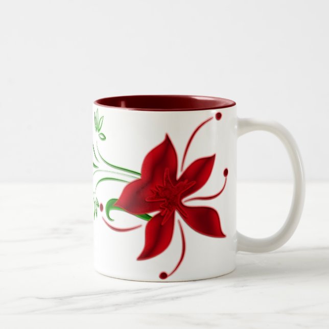 Tasse 2 Couleurs Lily Mug, Gazer de l'étoile rouge (Droit)