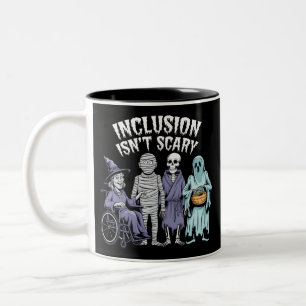 Tasse 2 Couleurs L'inclusion drôle n'est pas effrayante Professeur