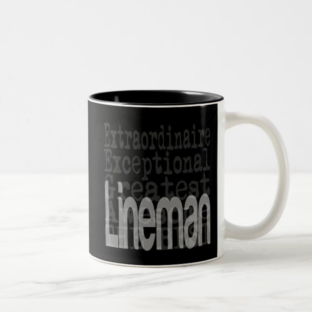 Tasse 2 Couleurs Lineman Extraordinaire (Droit)