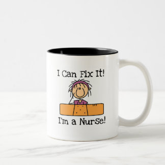 Tasse 2 Couleurs L'infirmière I peut le fixer T-shirts et cadeaux