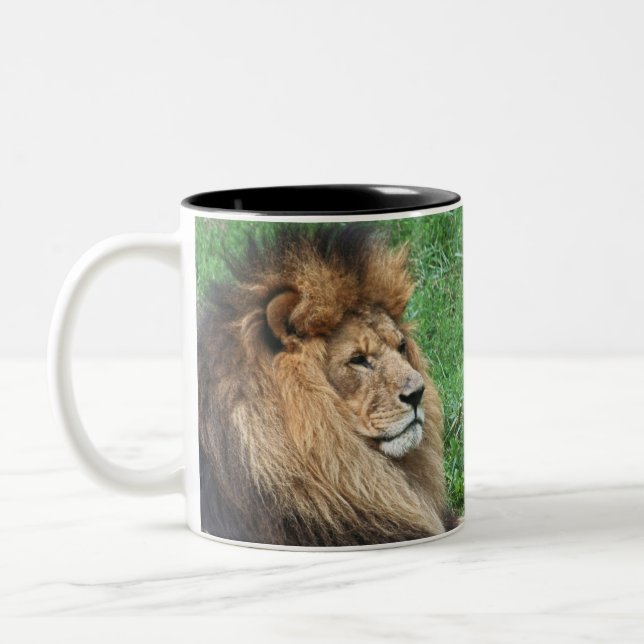 Tasse 2 Couleurs Lion 001 (Gauche)