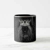 Lion avec monogramme de couronne