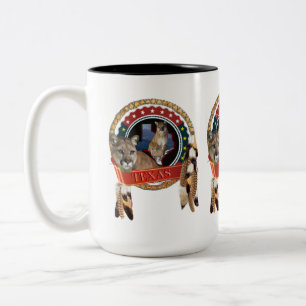Tasse 2 Couleurs Lion de montagne du Texas