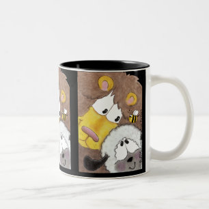 Tasse 2 Couleurs Lion et agneau proches