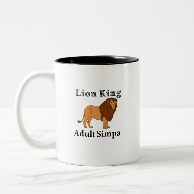 Tasse 2 Couleurs Lion King Simpa Adulte (Gauche)
