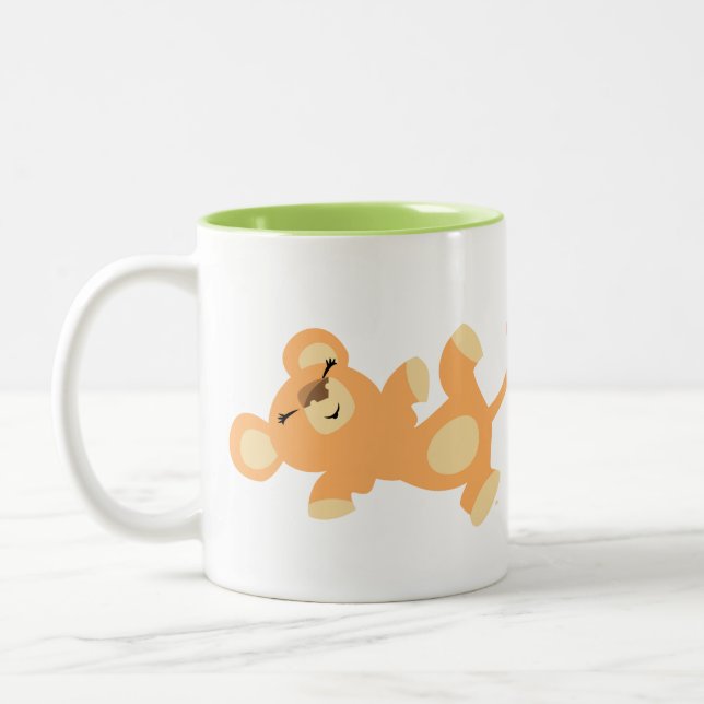 Tasse 2 Couleurs Lioness Cartoon Cute Lazy (Gauche)
