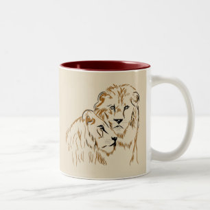 Tasse 2 Couleurs Lions
