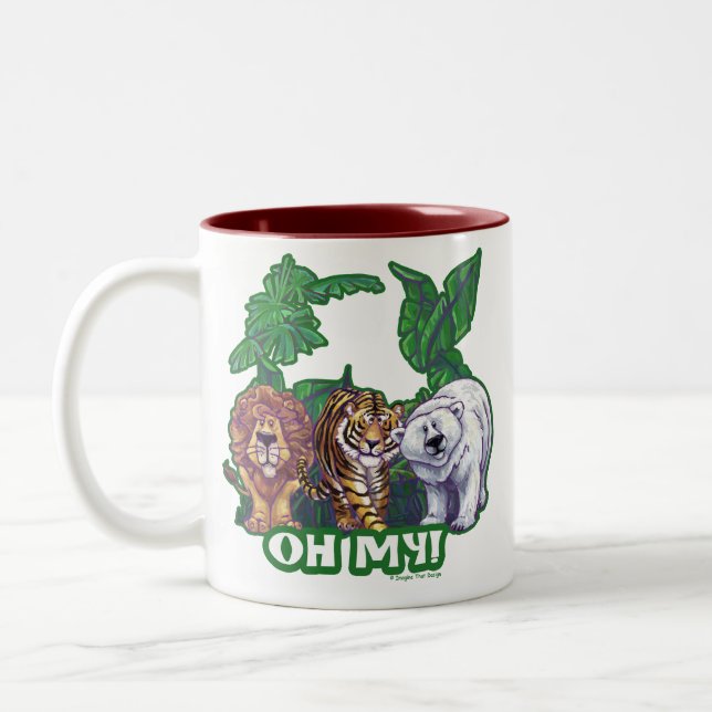 Tasse 2 Couleurs Lions Tiger Ours Oh Mon (Gauche)