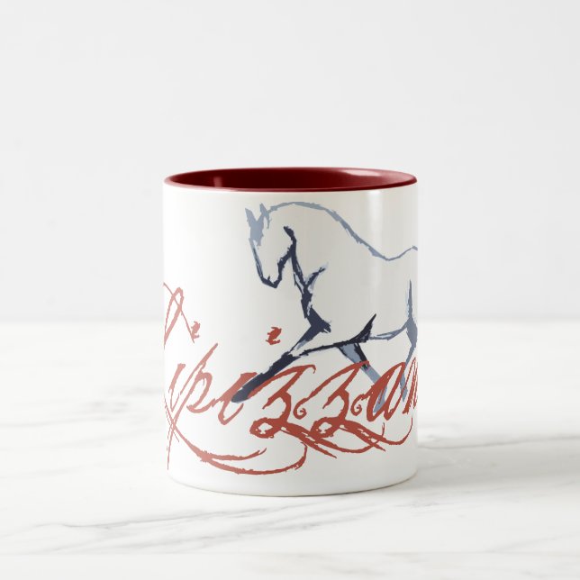 Tasse 2 Couleurs Lipizzaner (Centre)