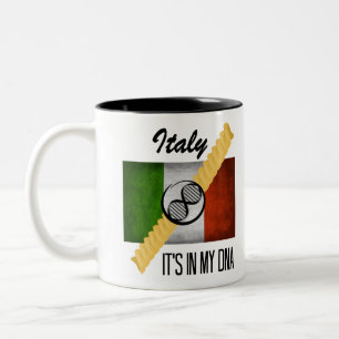 Tasse 2 Couleurs L'Italie il est dans mon drapeau italien Rotini