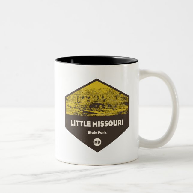 Tasse 2 Couleurs Little Missouri State Park Dakota du Nord (Droit)