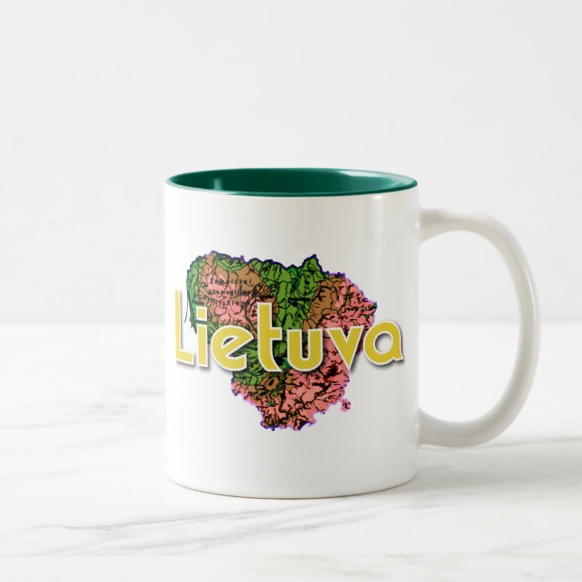 Tasse 2 Couleurs Lituanie (Droit)