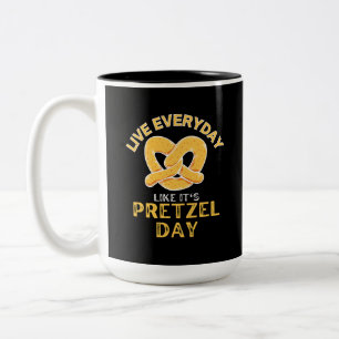 Tasse 2 Couleurs Live Everyday Like It's Pretzel Day