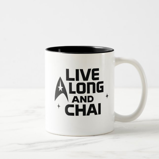 Tasse 2 Couleurs Live Long et Chai (Droit)