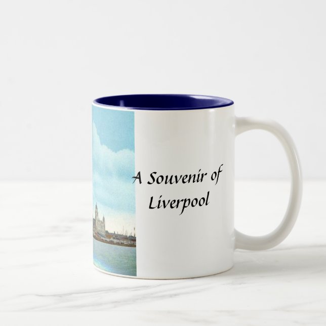 Tasse 2 Couleurs Liverpool Souvenir Musique (Droit)