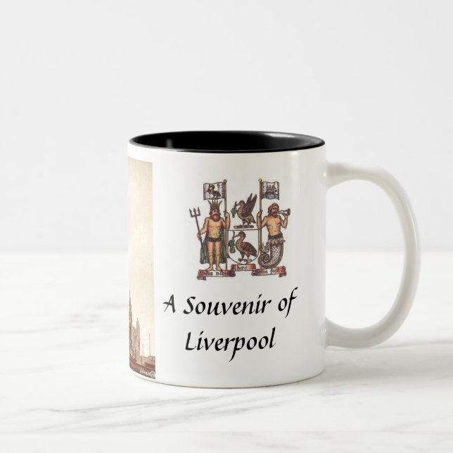 Tasse 2 Couleurs Liverpool Souvenir Musique (Droit)