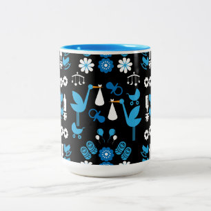 Tasse 2 Couleurs Livraison Twin Boy Stalk Blue