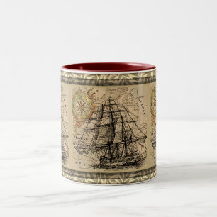 Tasse 2 Couleurs Livraison vintage Et Carte