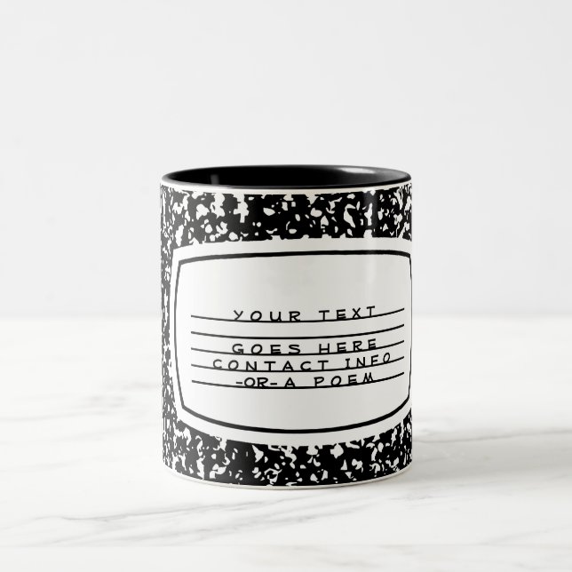 Tasse 2 Couleurs livre de composition (Centre)