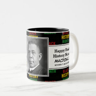 Tasse 2 Couleurs LIVRE personnalisé T WASHINGTON Histoire noire