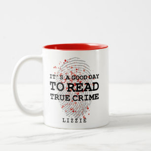 Tasse 2 Couleurs Livre vrai de crime Lover Lover sur mesure