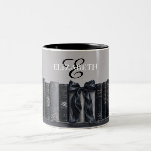 Tasse 2 Couleurs Livres gothiques Nœud papillon Amoureux de livres