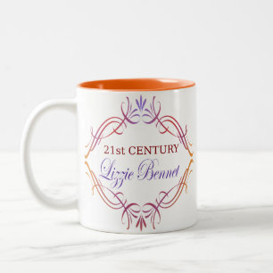 Tasse 2 Couleurs Lizzie du 21ème siècle Bennet Jane Austen
