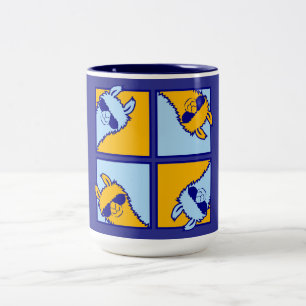 Tasse 2 Couleurs Llama Pop Art Quad Lunettes de soleil Cool Motif R