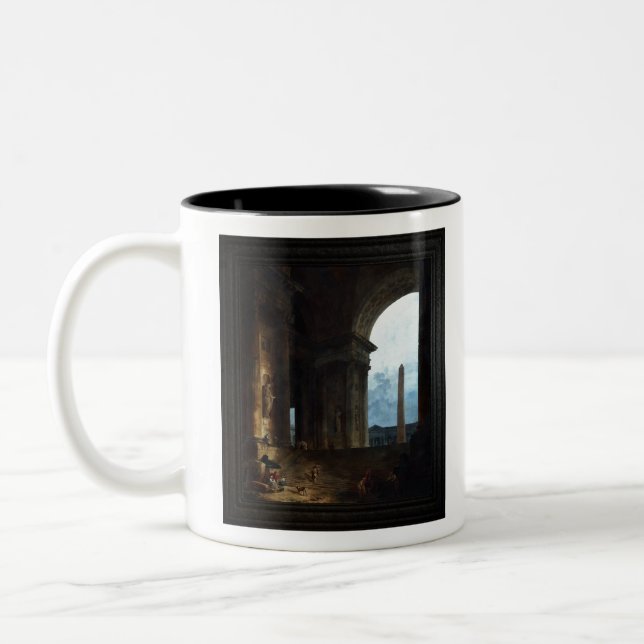 Tasse 2 Couleurs L'Obélisque par Hubert Robert (Gauche)