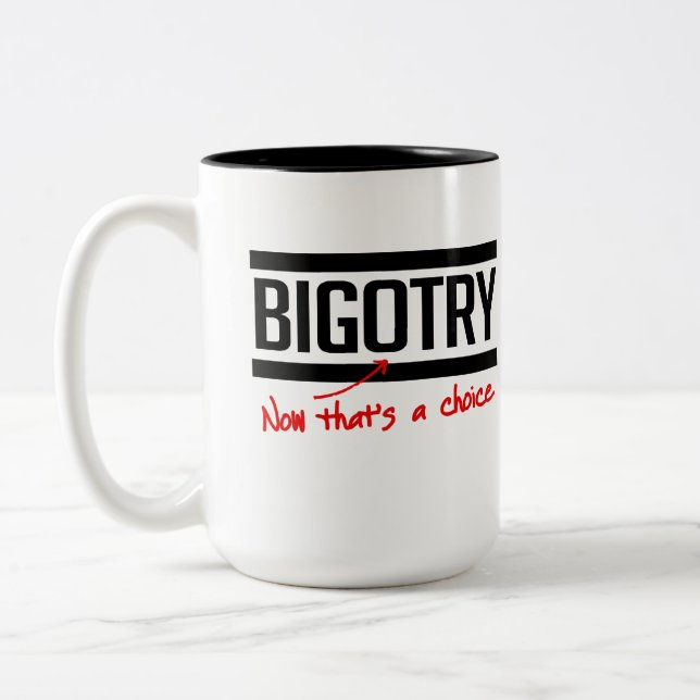 TASSE 2 COULEURS L'OBSCURANTISME EST UN CHOIX (Gauche)