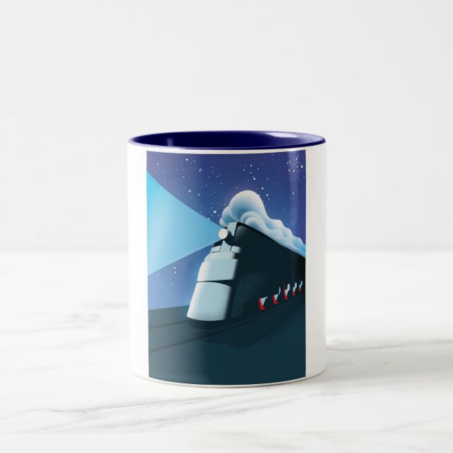 Tasse 2 Couleurs Locomotive Art Déco (Centre)