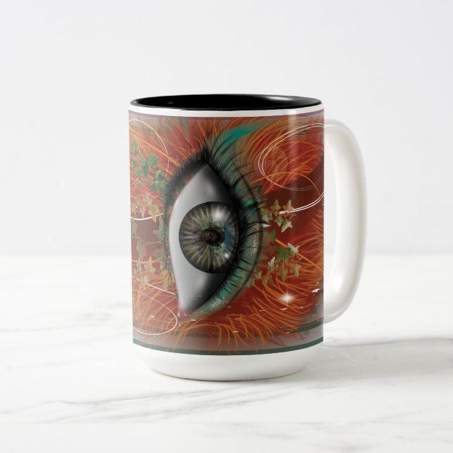 Tasse 2 Couleurs L'oeil de Nikole (Devant droit)