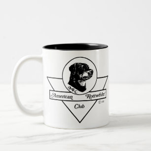 Tasse 2 Couleurs Logo américain de club de rottweiler