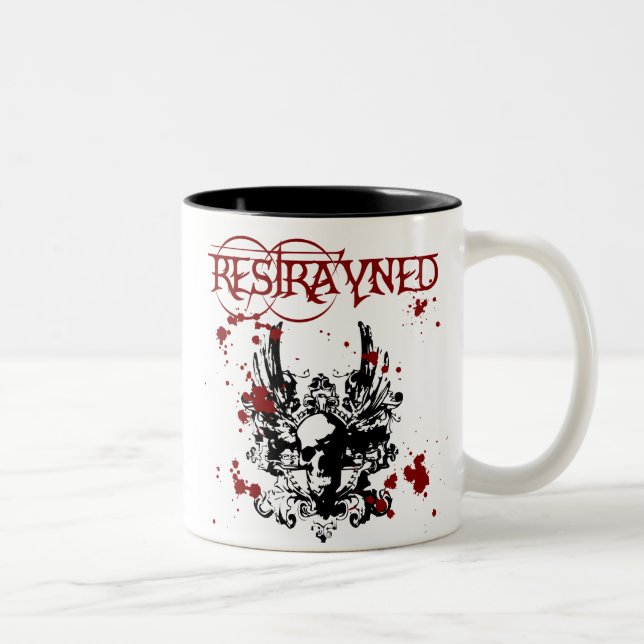 Tasse 2 Couleurs Logo BloodSplatter de Restrayned (Droit)