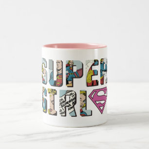 Tasse 2 Couleurs Logo comique de Supergirl