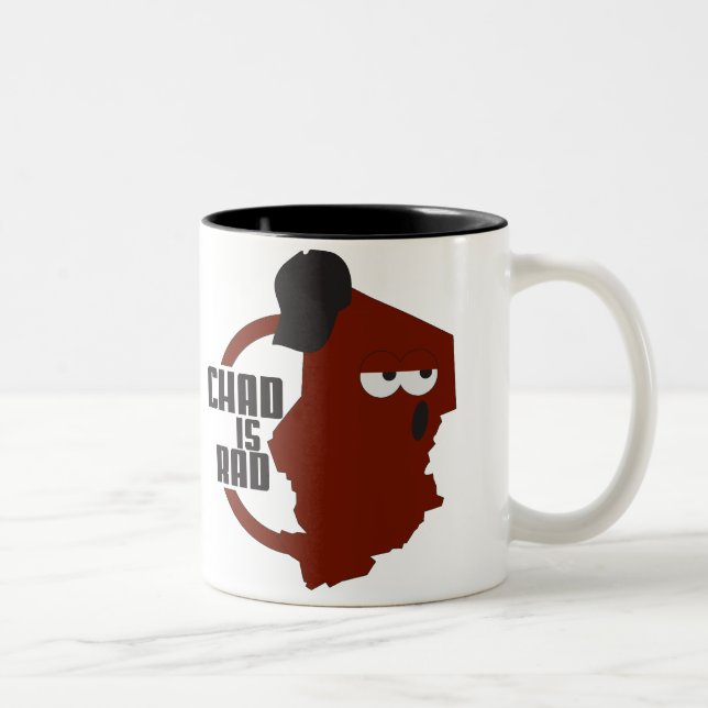 Tasse 2 Couleurs logo de canalisation de chadisrad.com (Droit)