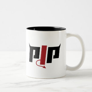 Tasse 2 Couleurs Logo de corne PJP - Produits dérivés de Pierce Jac