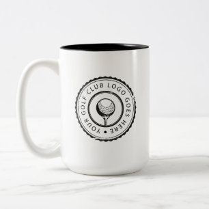 Tasse 2 Couleurs Logo de golf personnalisé sur commande