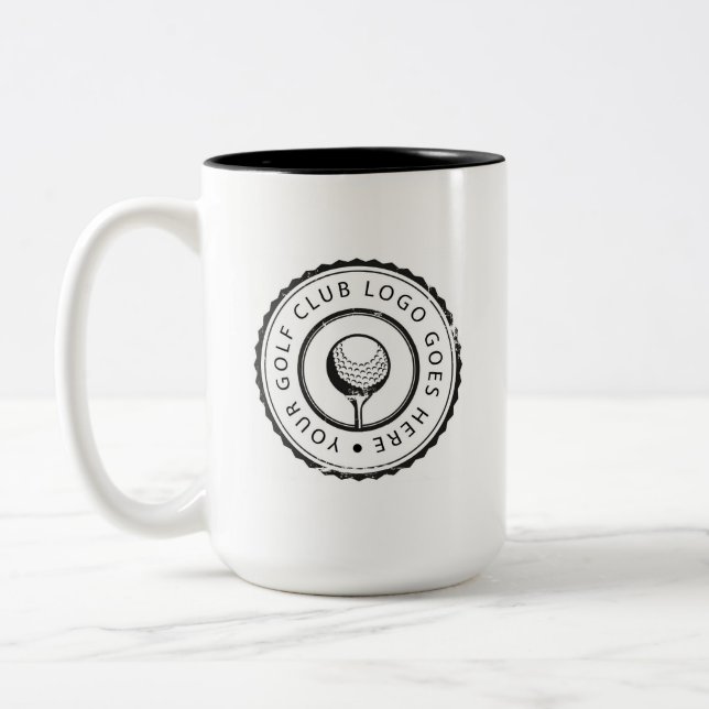 Tasse 2 Couleurs Logo de golf personnalisé sur commande (Gauche)