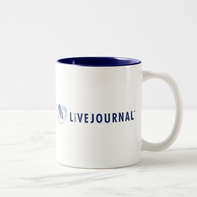 Tasse 2 Couleurs Logo de LiveJournal horizontal (Droit)