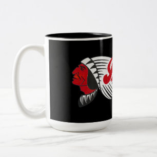 Tasse 2 Couleurs Logo de moto vintage noir