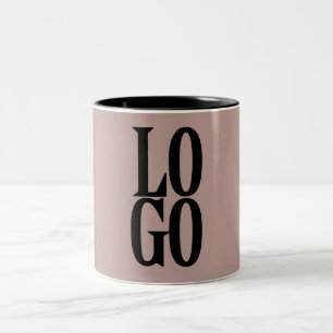 Tasse 2 Couleurs Logo de société ou d'entreprise personnalisé sur r
