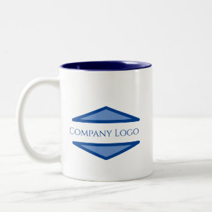 Tasse 2 Couleurs Logo de société personnalisé 