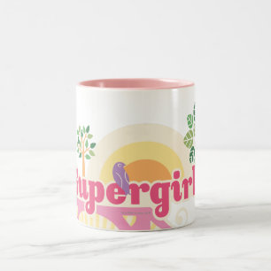 Tasse 2 Couleurs Logo de Supergirl Nature
